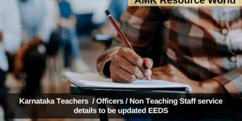 Karnataka Teachers  / Officers / Non Teaching Staff service details to be updated EEDS