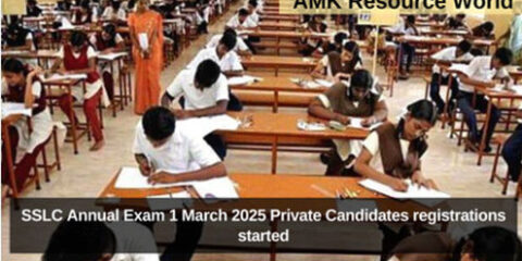 SSLC Annual Exam 1 March 2025 Private Candidates registrations started