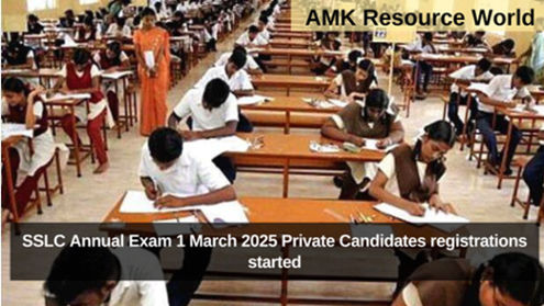 SSLC Annual Exam 1 March 2025 Private Candidates registrations started