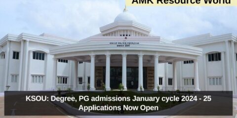 KSOU: Degree, PG admissions January cycle 2024 - 25 Applications Now Open