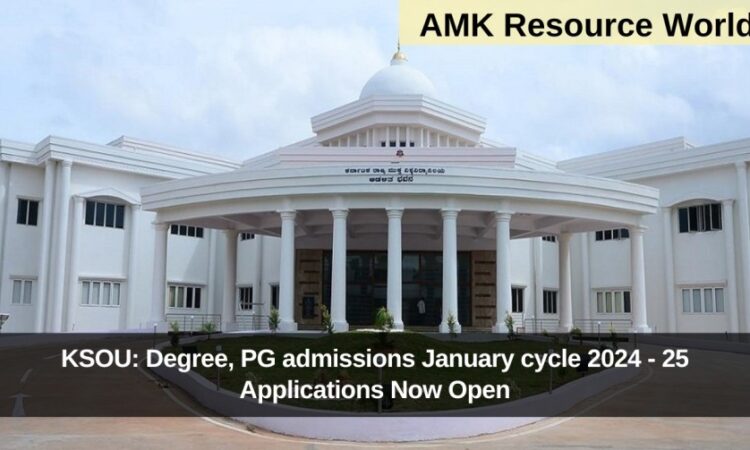 KSOU: Degree, PG admissions January cycle 2024 - 25 Applications Now Open