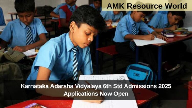 Karnataka Adarsha Vidyalaya 6th Std Admissions 2025 Applications Now Open