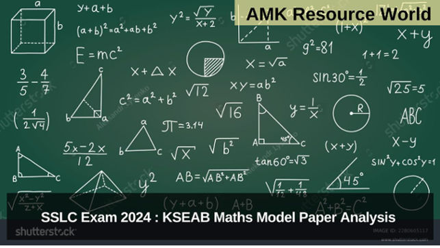 SSLC Exam 2024 : KSEAB Maths Model Paper Analysis