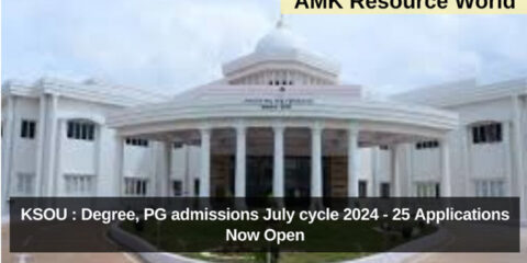 KSOU : Degree, PG admissions July cycle 2024 - 25 Applications Now Open