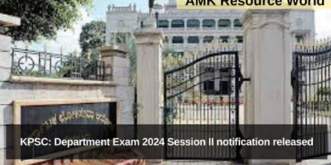 KPSC: Department Exam 2024 Session II notification released