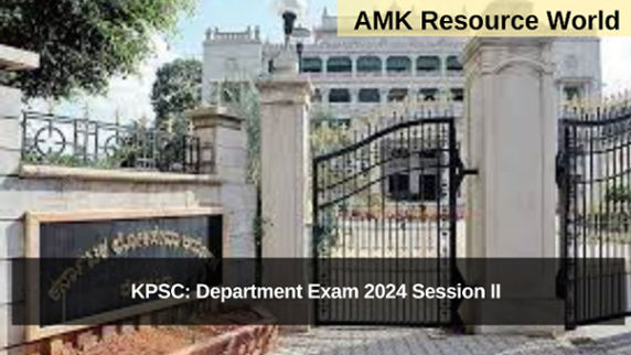 KPSC Department Exam 2024 Session II