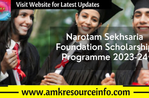 Narotam Sekhsaria Foundation Scholarship Programme 2023-24