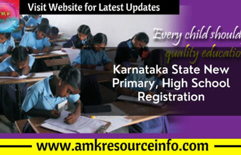 Karnataka State New Primary, High School Registration