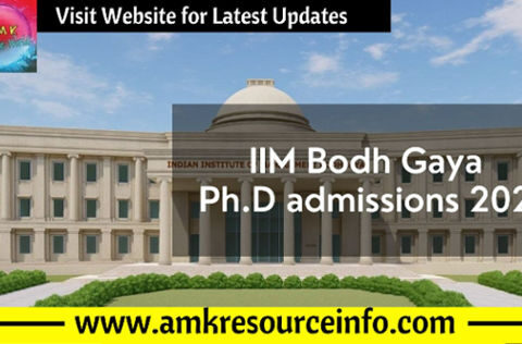IIM Bodh Gaya : Applications invited for Ph.D admissions 2023