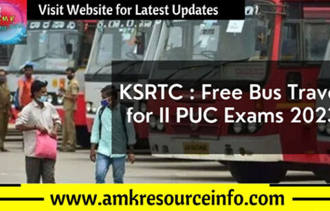 KSRTC : Free Bus Travel for II PUC Exams 2023