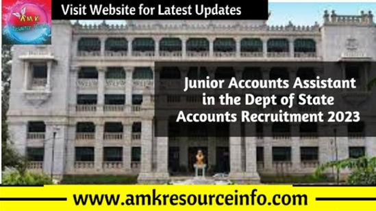 Junior Accounts Assistant in the Dept of State Accounts Recruitment 2023