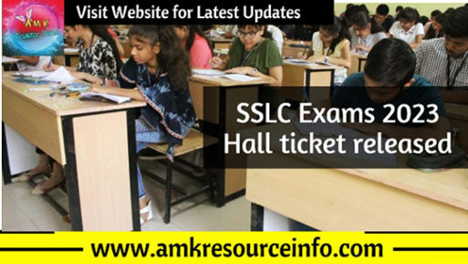 SSLC Exams 2023 Hall ticket released