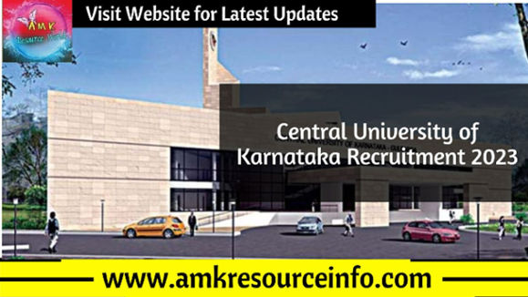 Central University of Karnataka Recruitment 2023 Notification