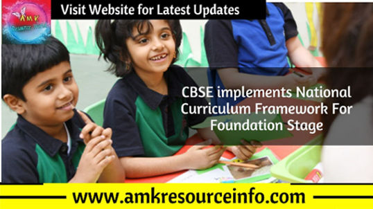 National Curriculum Framework for Foundation Stage