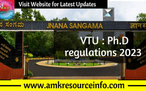 VTU : Ph.D regulations 2023