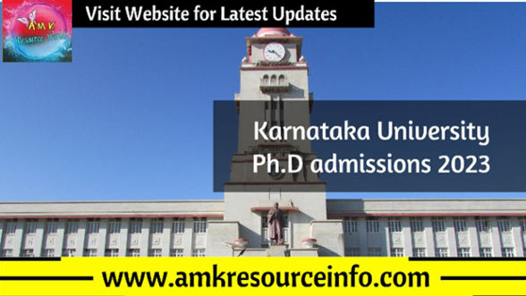 Karnataka University Ph.D admissions 2023