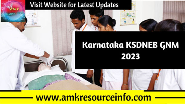 Karnataka KSDNEB GNM 2023