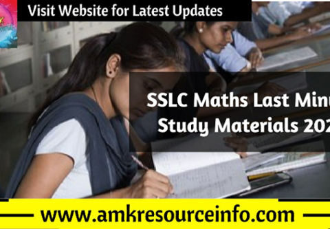 SSLC Maths Last Minute Study Materials 2023