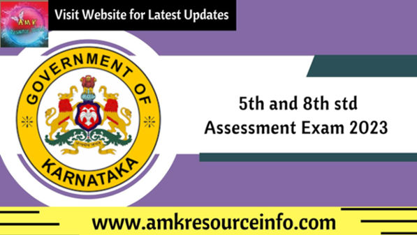 5th and 8th std assessment Exam 2023