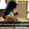 Karnataka SSLC 2025 Annual Exam 1 draft admit card released