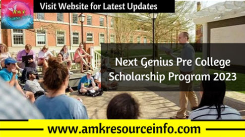 Next Genius Pre College Scholarship Program 2023