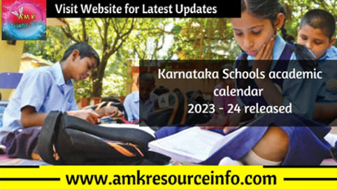 Karnataka State Primary and High Schools academic calendar 2023 - 24 released