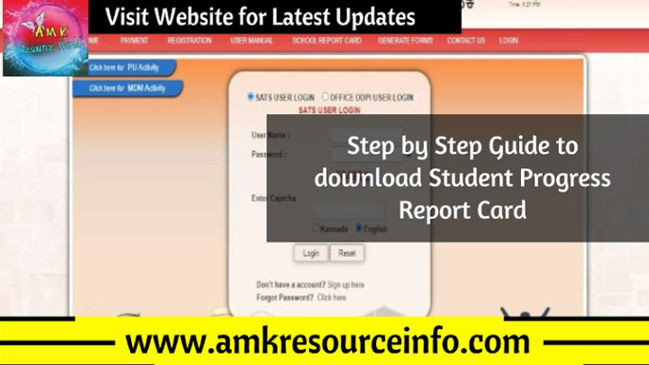 Step by Step Guide to download Student Progress Report Card