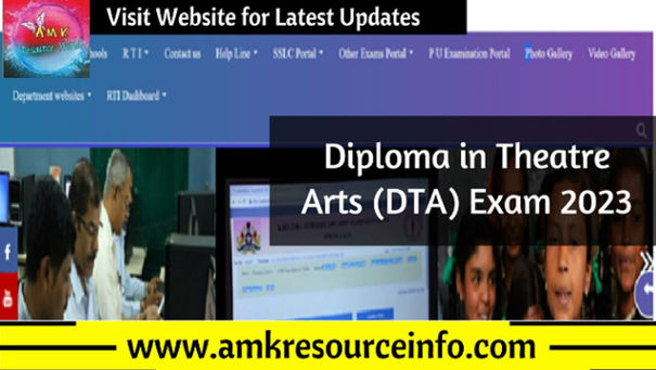Diploma in Theatre Arts (DTA) Exam 2023