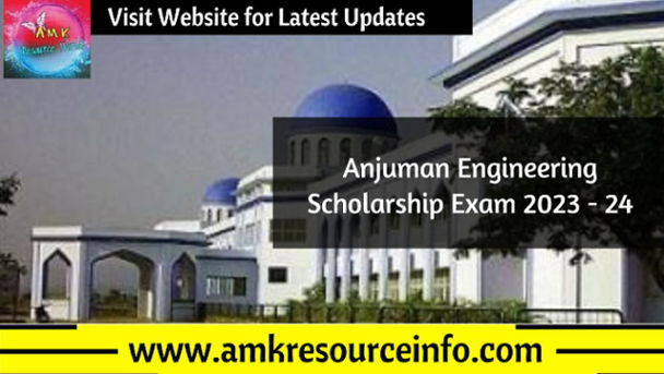 Anjuman Engineering Scholarship Exam 2023 - 24