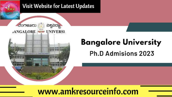 Bangalore University Ph.D admissions 2023