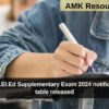 Karnataka D.El.Ed Supplementary Exam 2024 notification & time table released