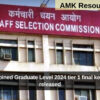 SSC Combined Graduate Level 2024 tier 1 final key answers released