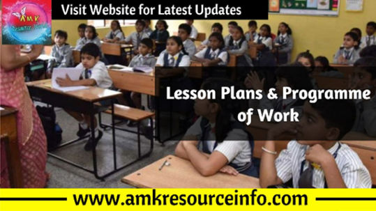 Lesson Plans & Programme of Work