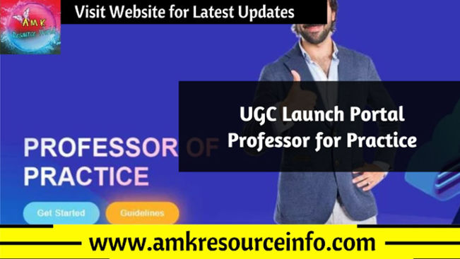 UGC Launch Portal Professor for Practice