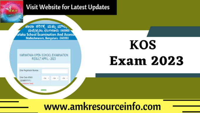 Karnataka State Open School (KOS) Exam 2023