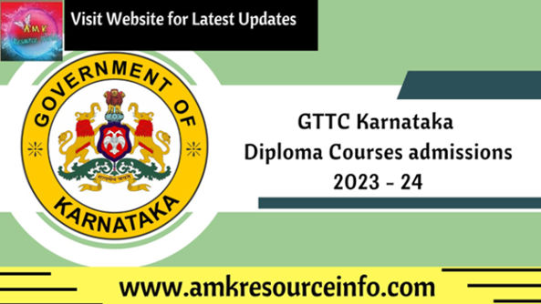 GTTC Karnataka Diploma Courses Admissions 2023 - 24 Round 1 Seat ...