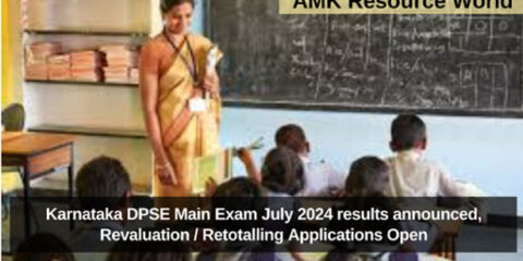 Karnataka DPSE Main Exam July 2024 results announced, Revaluation / Retotalling Applications Open