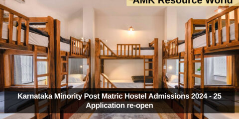 Karnataka Minority Post Matric Hostel Admissions 2024 - 25