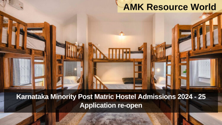 Karnataka Minority Post Matric Hostel Admissions 2024 - 25