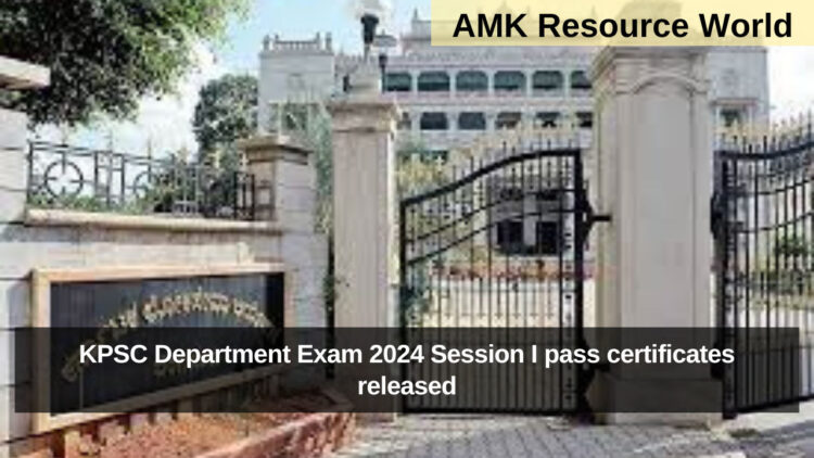 KPSC Department Exam 2024 Session I