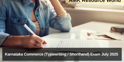 Karnataka Commerce (Typewriting / Shorthand) Exam July 2025 notification & time table released