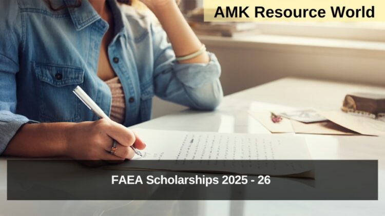 FAEA Scholarships 2025 - 26 Applications Open