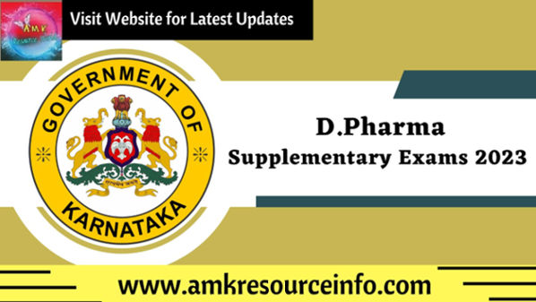 D.Pharma Supplementary Exam 2023