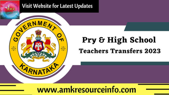Karnataka Govt Pry & High School Teachers transfers revised time table released
