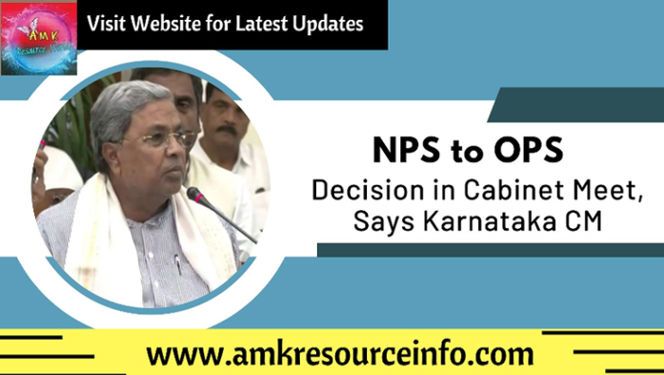 Decision regarding implementation of NPS to OPS in Cabinet Meet,