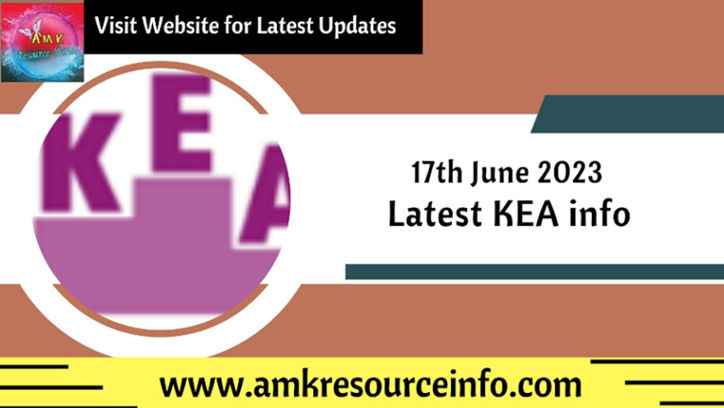 KEA Latest Exam info
