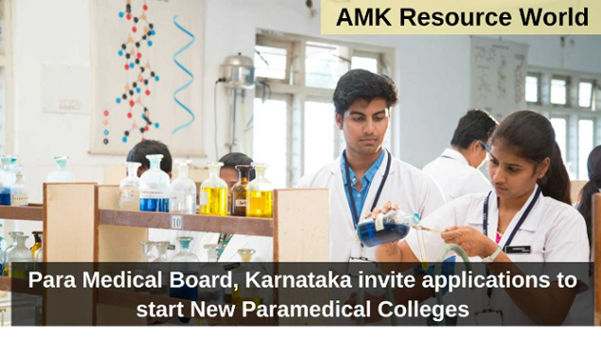 Para Medical Board, Karnataka invite applications to start New Paramedical Colleges