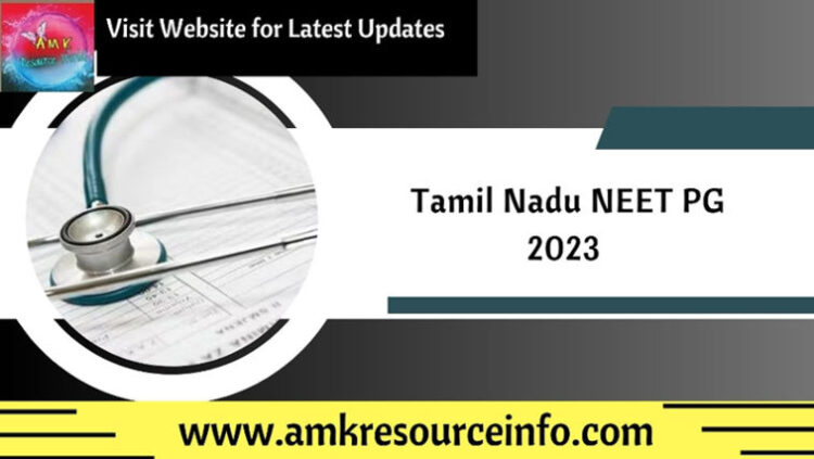 Tamil Nadu NEET PG 2023
