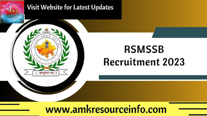 Rajasthan Subordinate & Ministerial Services Selection Board (RSMSSB