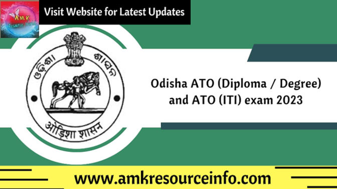 Odisha ATO (Diploma / Degree) and ATO (ITI) exam